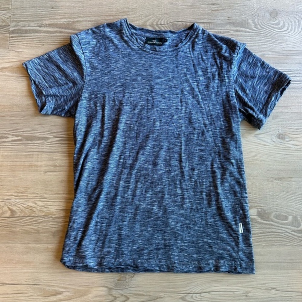 Men’s Rodd and Gunn Frankleigh Pass T-Shirt size large dark grey white heathered